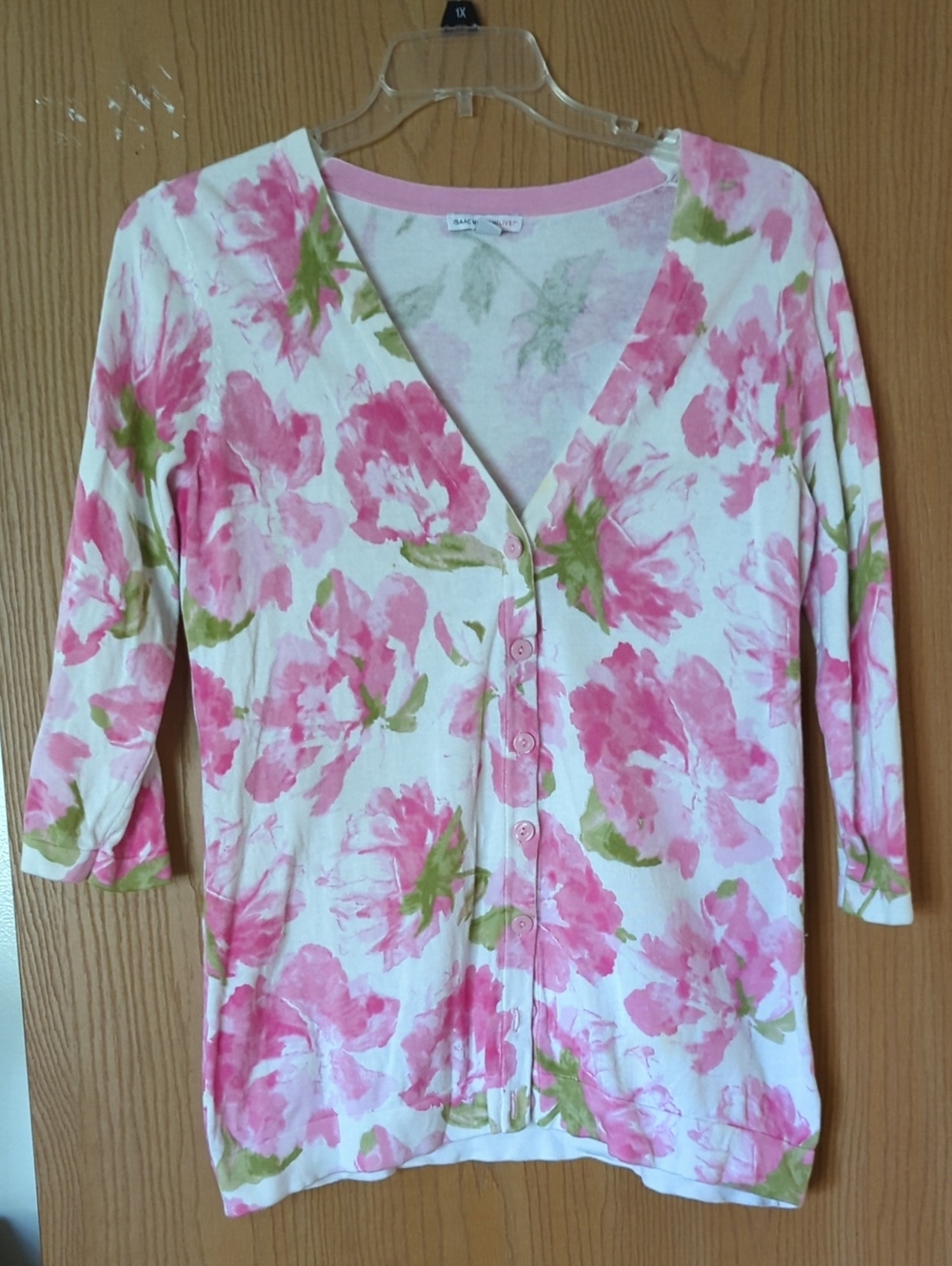 Pink Flowered Sweater